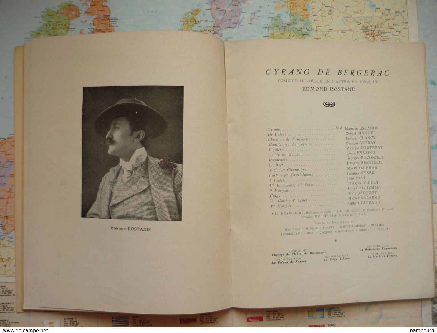 Cyrano De Bergerac Soirée Du Mercredi 13 Février 1952 à La Comédie Française - Programmes