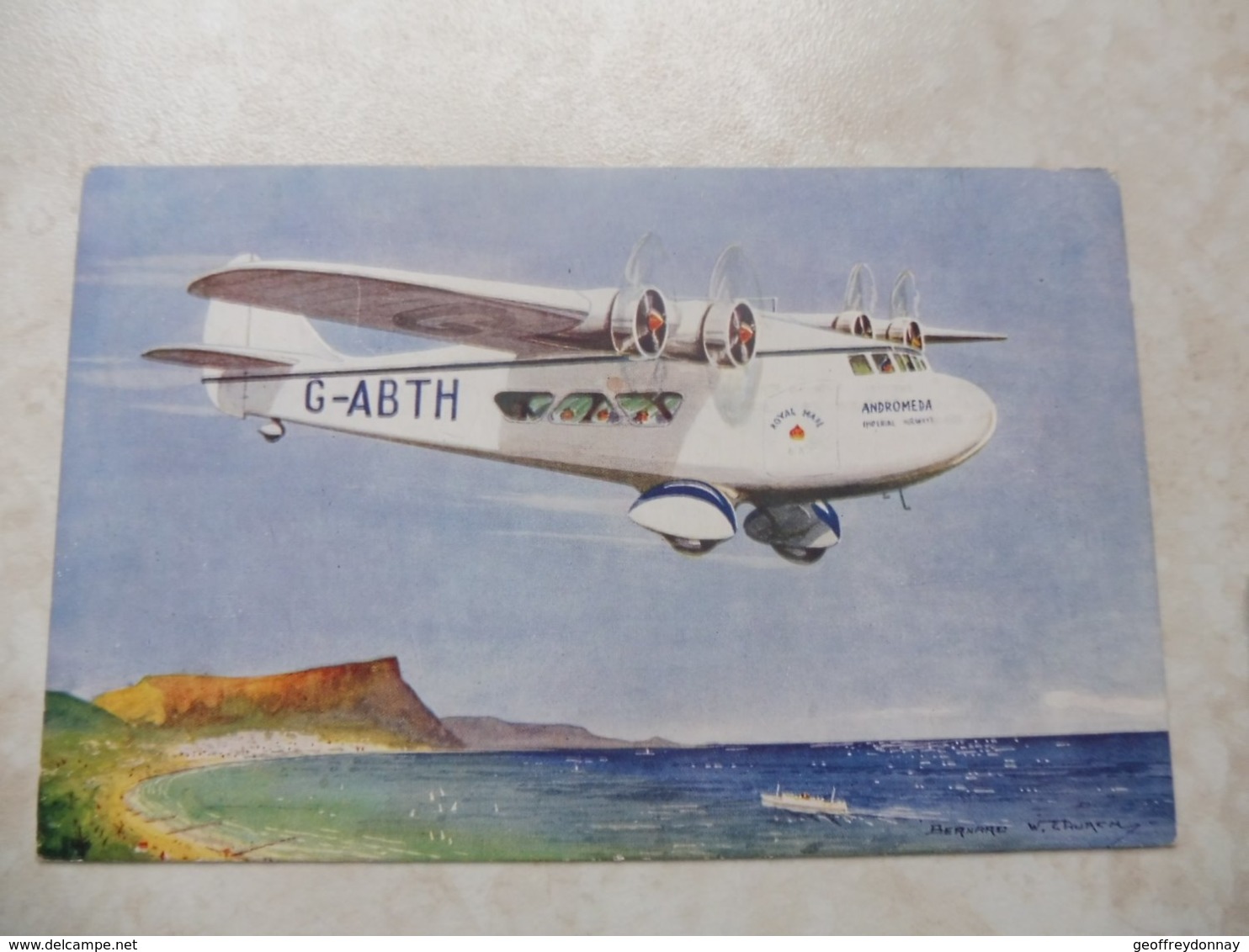 Cpa Avion Andromede G-abth 4 Moteurs A Helice 1940 - Autres & Non Classés