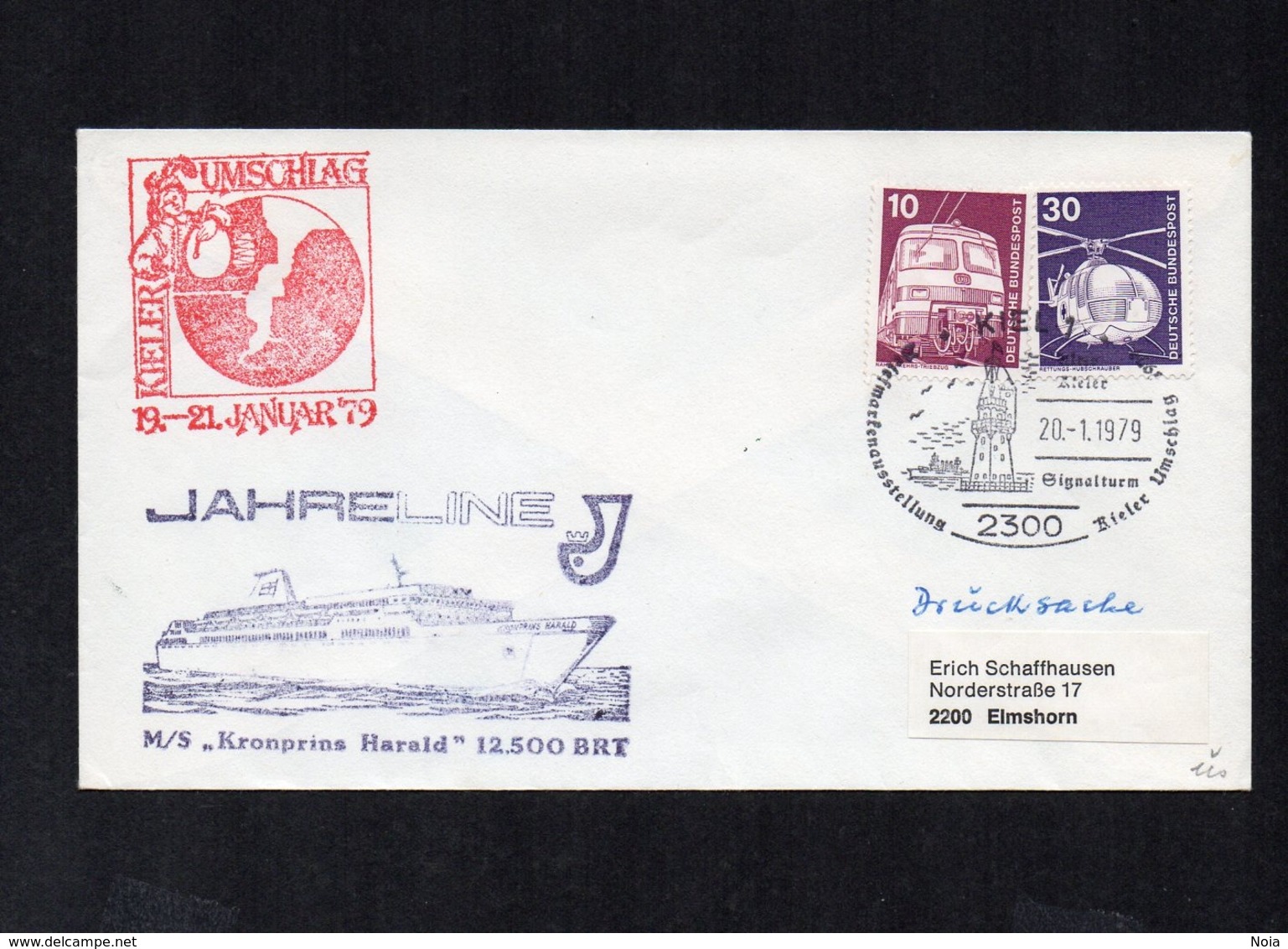 GERMANY. SHIPS. COVER (1SA012) - Bateaux