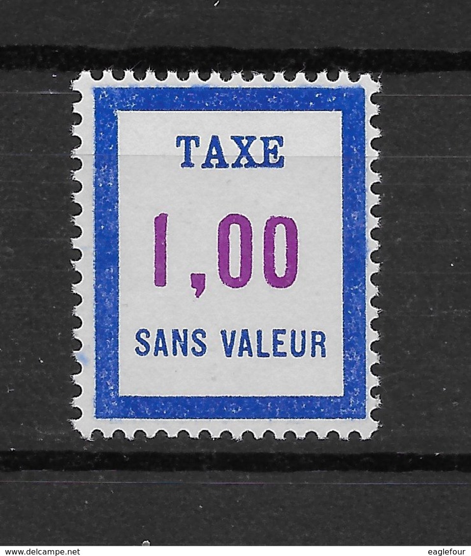 Fictif Taxe N° 21 De 1965 ** TTBE - Cote Y&T 2019 De 1 € - Phantomausgaben