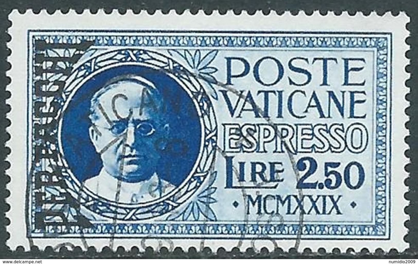 1931 VATICANO USATO PACCHI POSTALI ESPRESSO 2,50 LIRE - RB15-10 - Colis Postaux