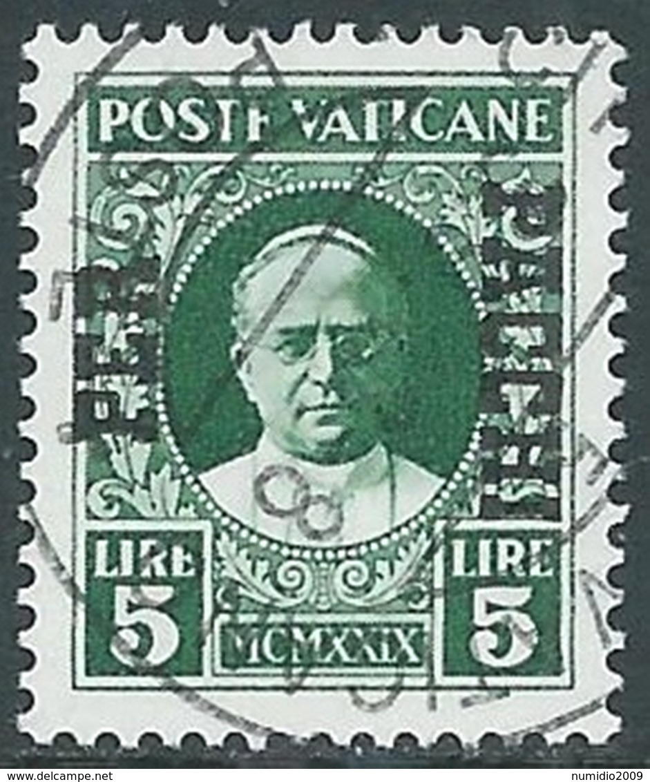 1931 VATICANO USATO PACCHI POSTALI 5 LIRE - RB15-10 - Parcel Post