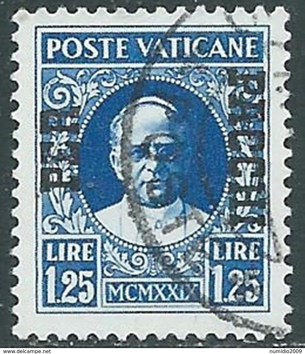 1931 VATICANO USATO PACCHI POSTALI 1,25 LIRE - RB15-10 - Parcel Post