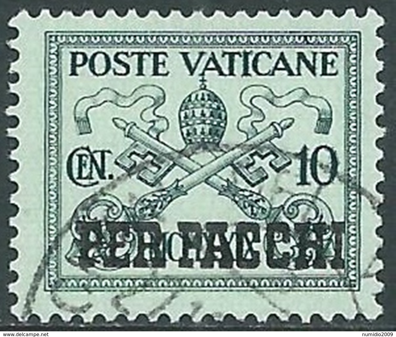 1931 VATICANO USATO PACCHI POSTALI 10 CENT - RB15-10 - Colis Postaux