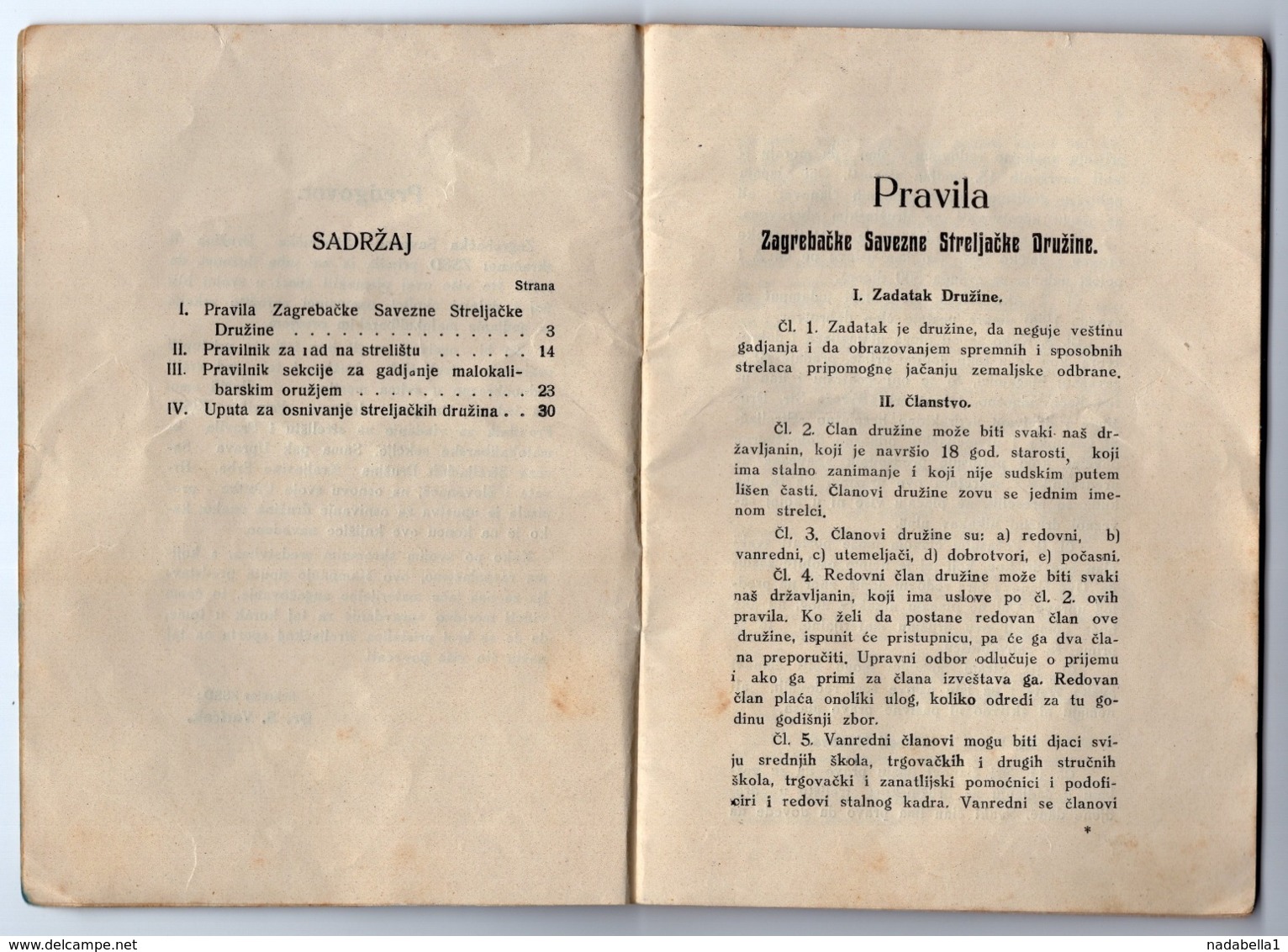 1927 YUGOSLAVIA, CROATIA, ZAGREB, TARGET SHOOTING, OUR NATIONAL SPORT, SHOOTING RANGE RULES - Other & Unclassified