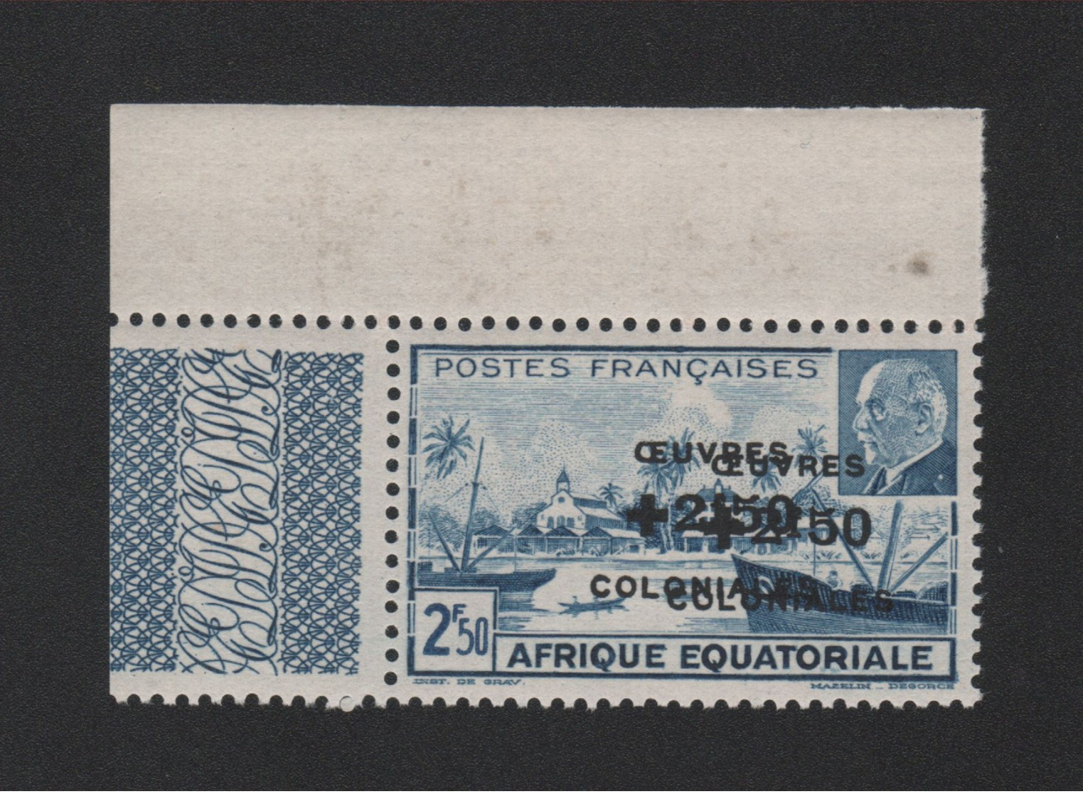 Faux Afrique équatorale N° 195b Double Surcharge Gomme Sans Charnière - Neufs