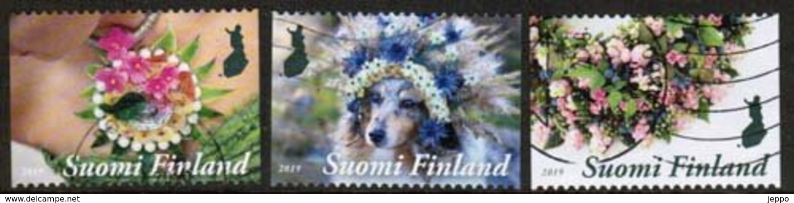 2019 Finland, Floral Artistry, Complete Used Set. - Used Stamps