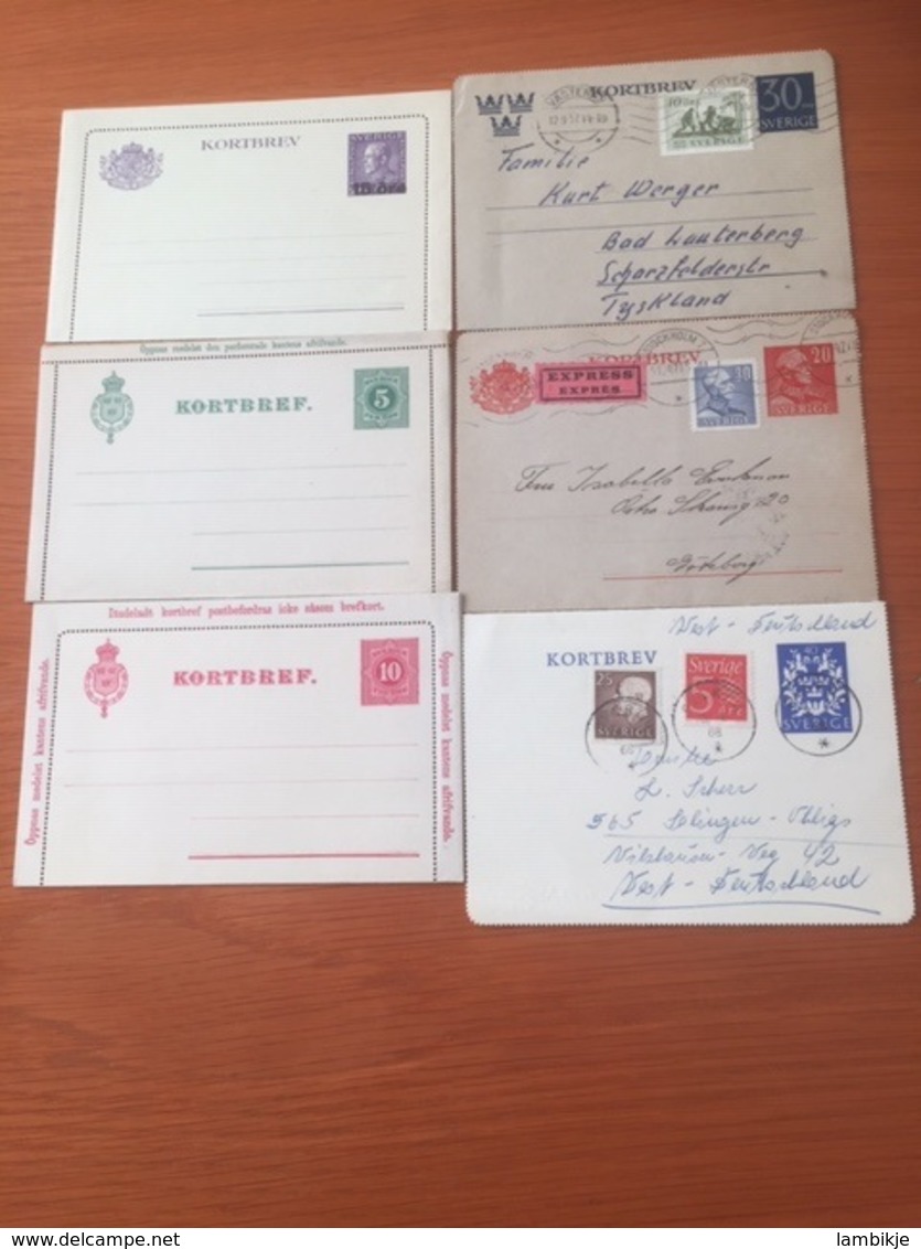 +++ Sammlung 6 Lettercards Sweden +++ - Sammlungen (ohne Album)