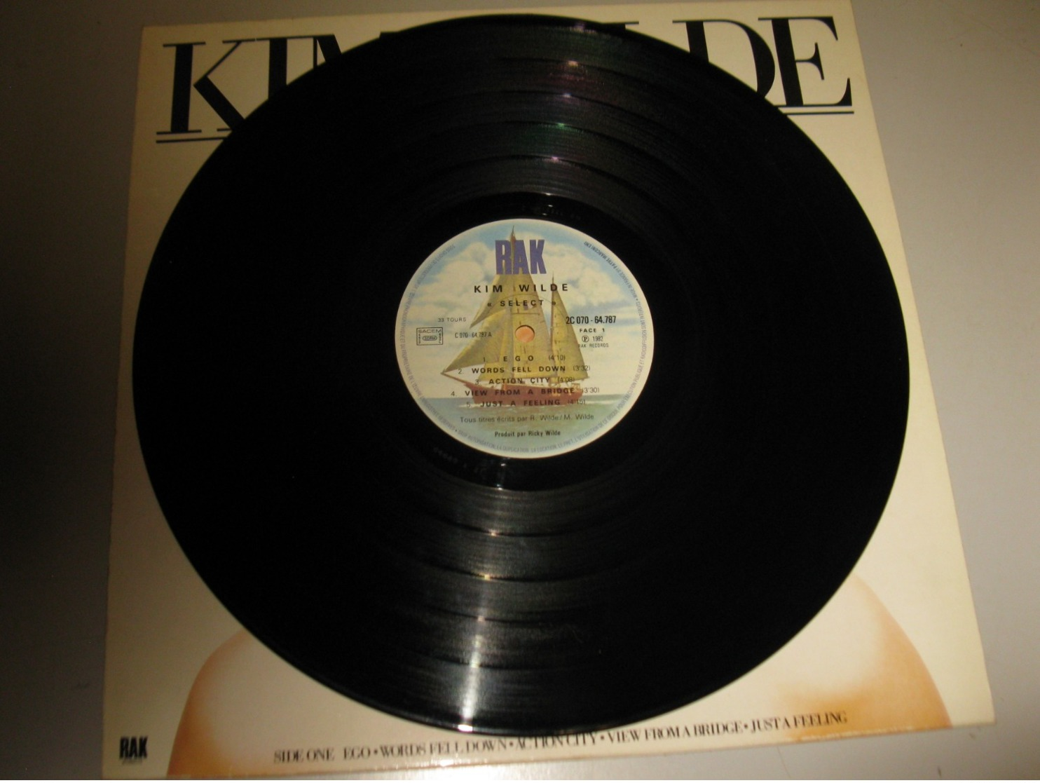 VINYLE KIM WILDE "SELECT" 33 T RAK (1982) - Autres - Musique Anglaise