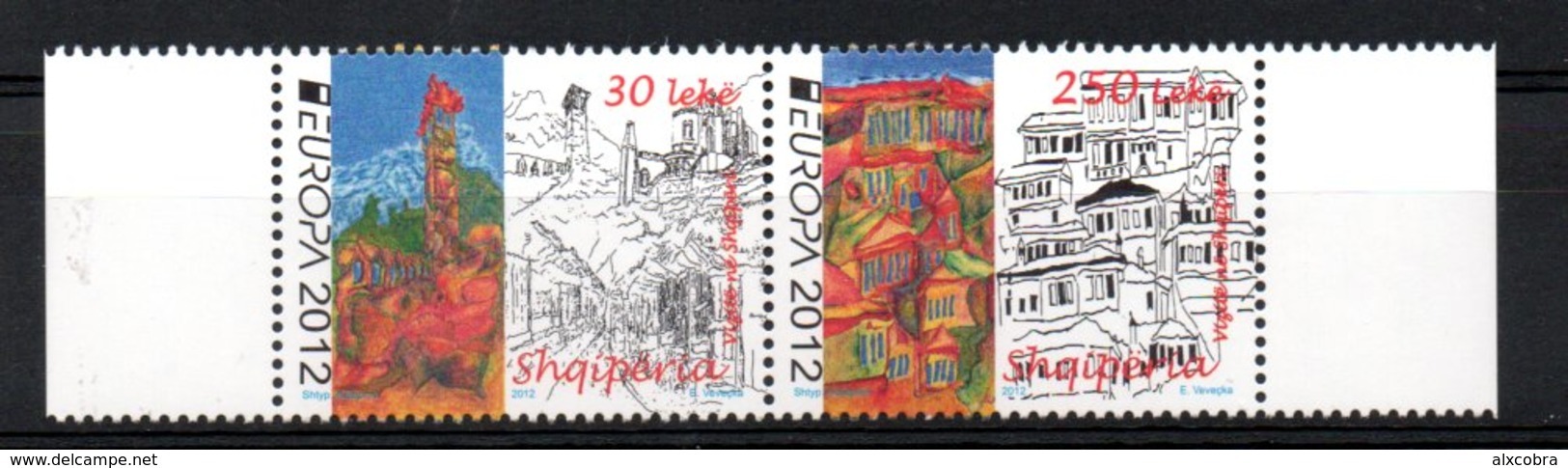 Albania Shqiperia Europa CEPT 2012 MNH Visit - 2012