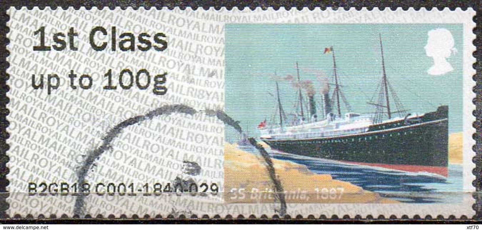 GREAT BRITAIN 2018 Post & Go: Royal Mail Heritage. Mail By Sea. SS Britannia - Post & Go Stamps