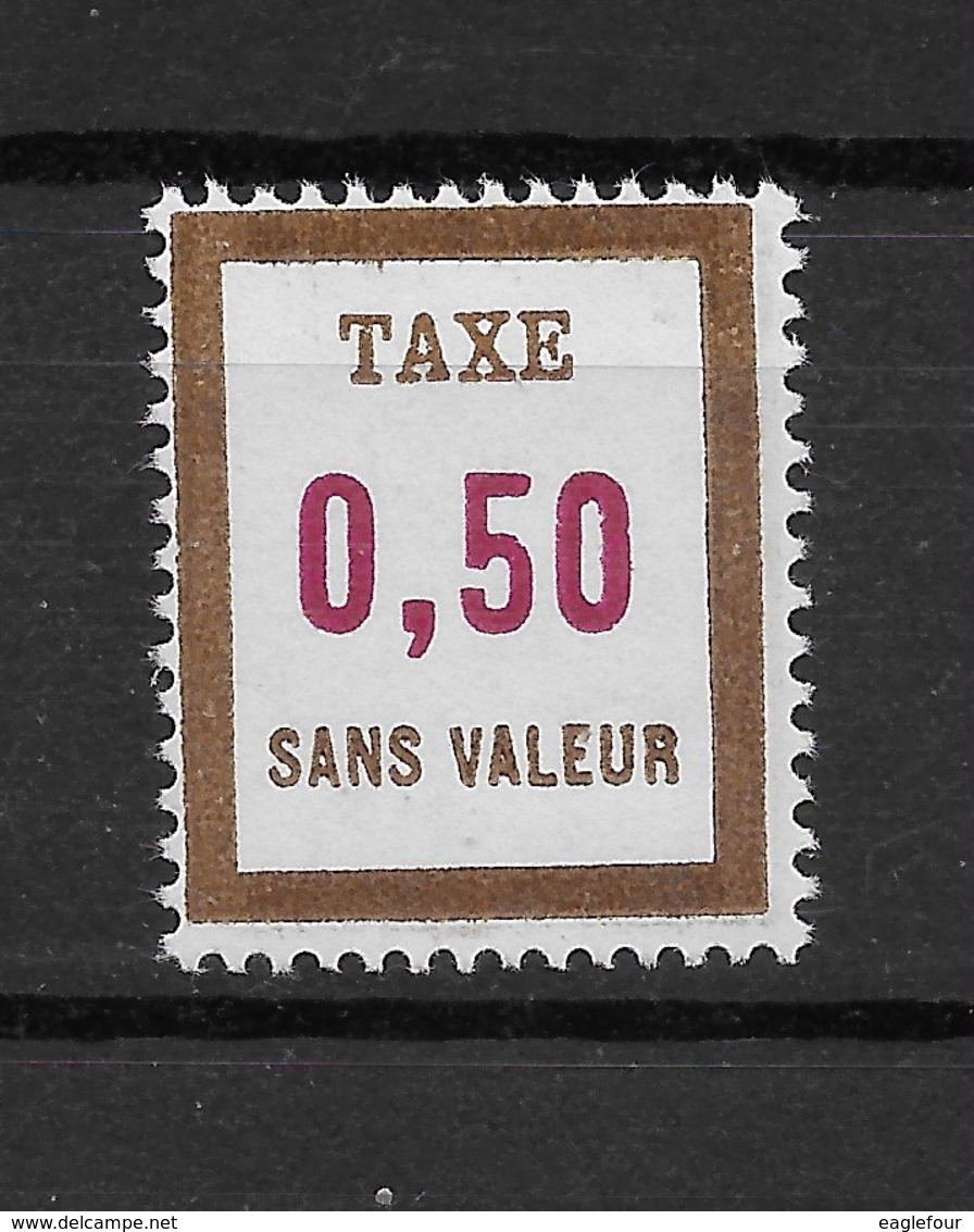 Fictif Taxe N° 27 De 1972 ** TTBE - Cote Y&T 2019 De 1 € - Phantomausgaben