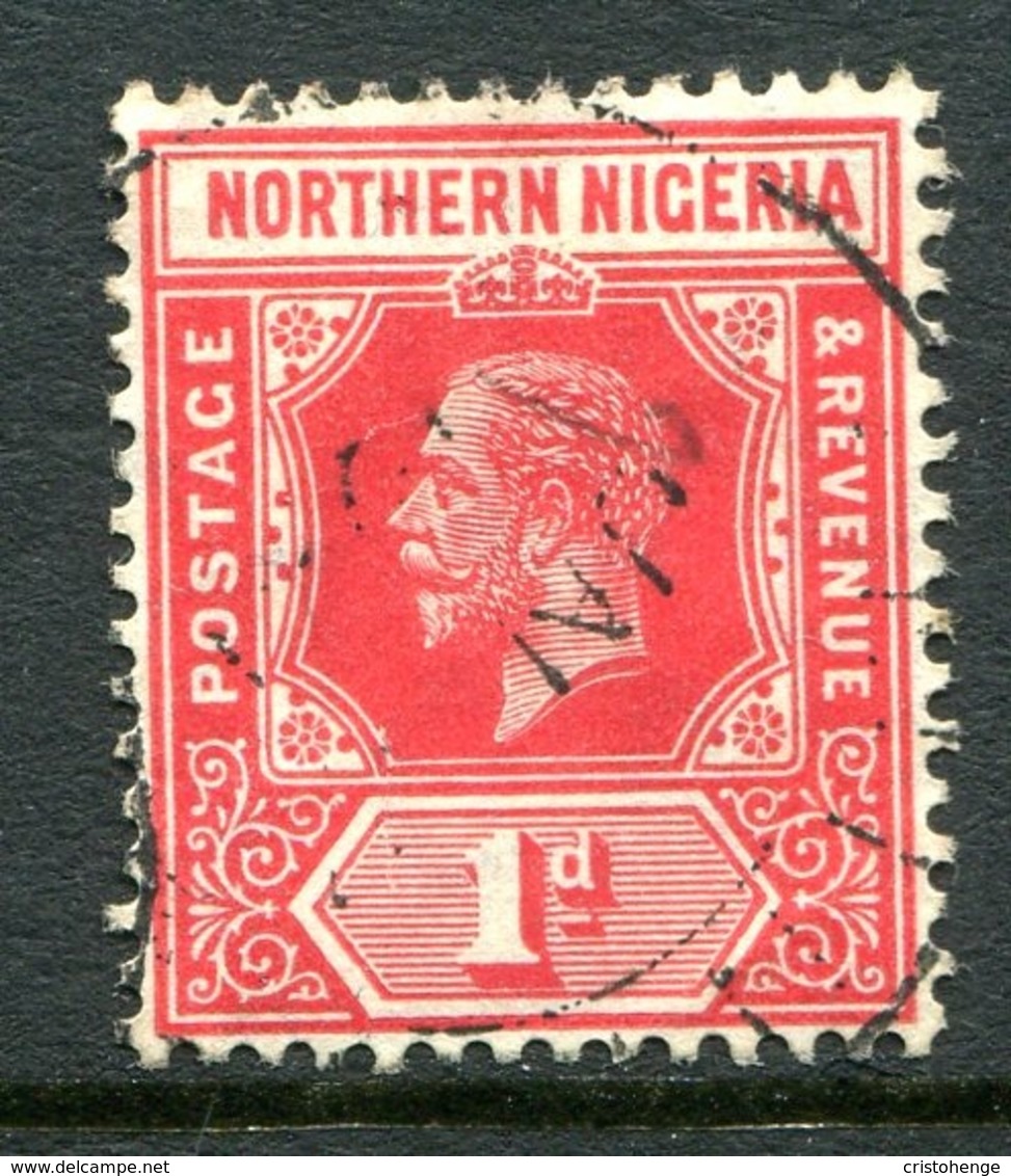 Northern Nigeria 1912 KGV - Wmk. Mult. Crown CA - 1d Red Used (SG 41) - Nigeria (...-1960)