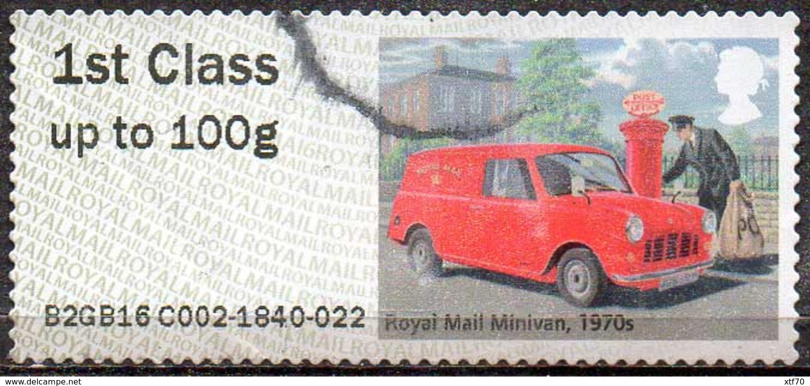 GREAT BRITAIN 2016 Post & Go: Royal Mail Heritage. Transport. Minivan, 1970s - Post & Go Stamps
