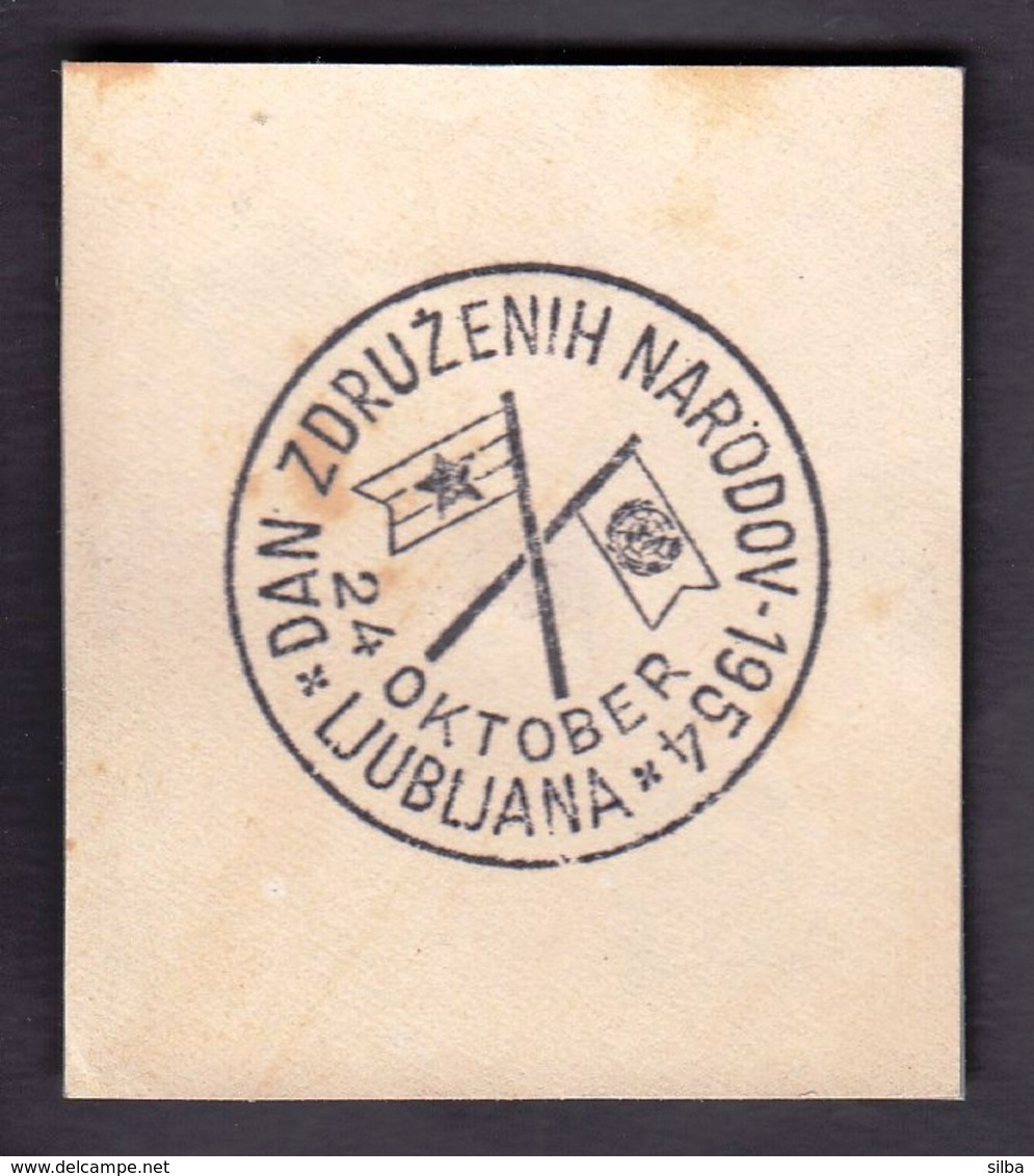 Yugoslavia Slovenia Ljubljana 1954 / United  Nations Day / Flags - Lettres & Documents