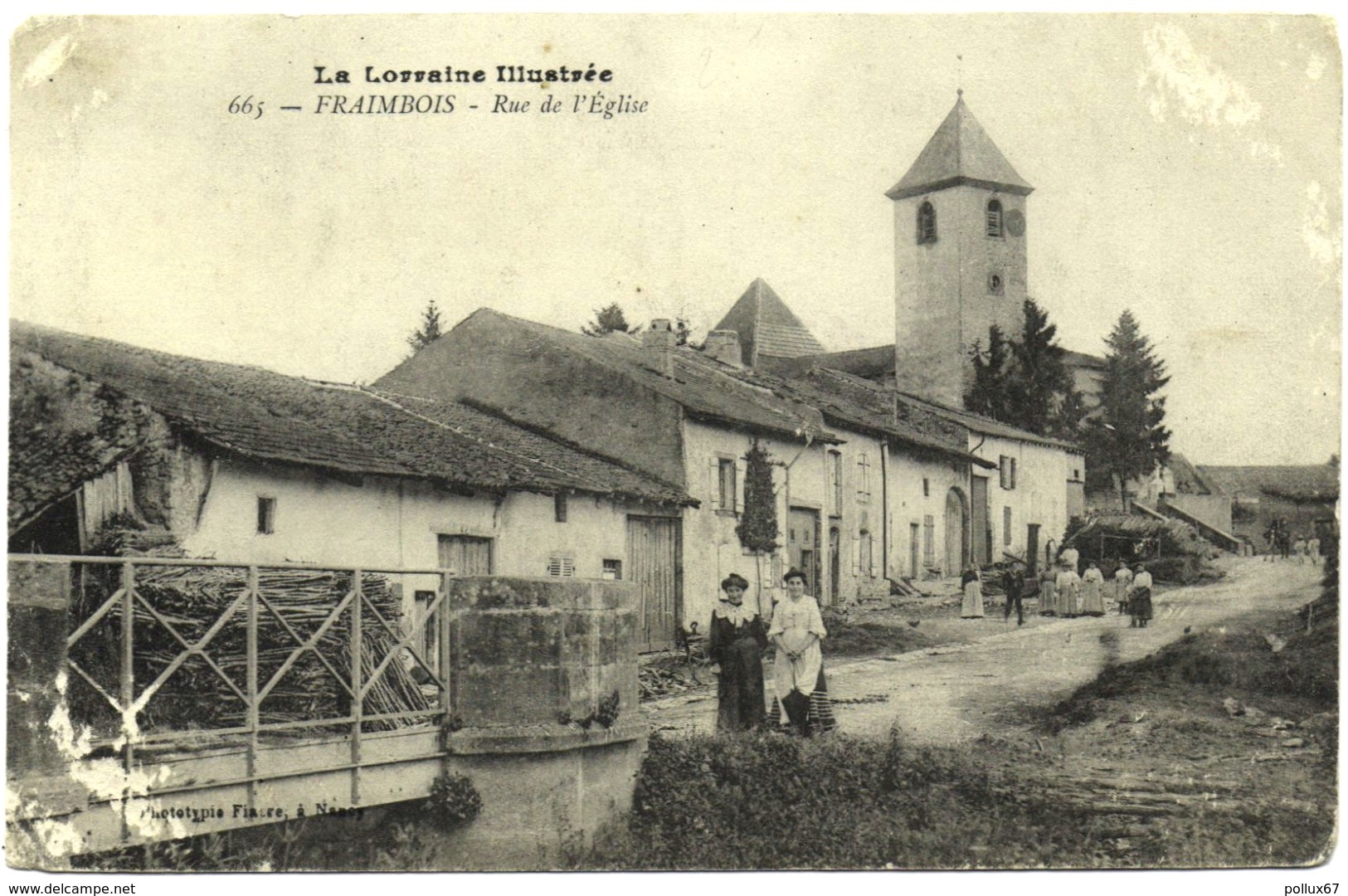 CPA DE FRAIMBOIS  (MEURTHE ET MOSELLE)  RUE DE L'EGLISE - Autres & Non Classés