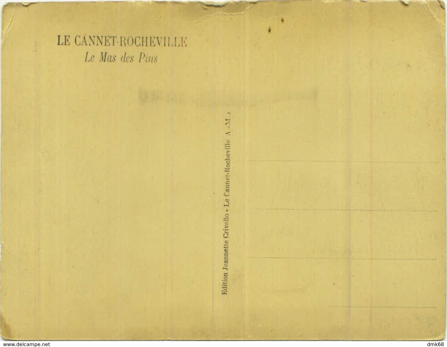 CPA FRANCE  - LE CANNET ROCHEVILLE - LE MASE DES PUS - EDIT JEANNETTE CRIVELLO - 1940s (BG4900) - Le Cannet