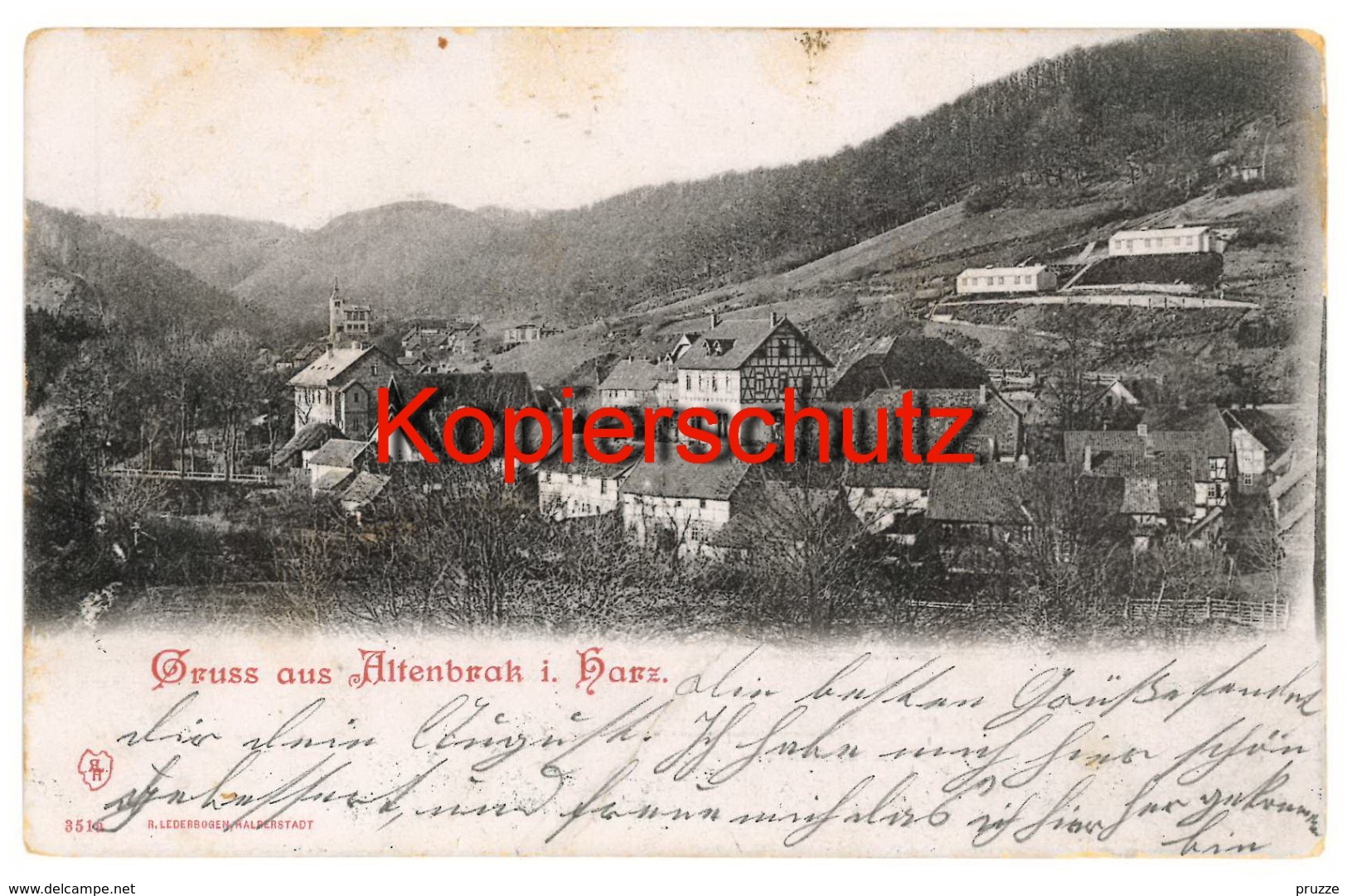 Altenbrak In Harz 1902 - Nach Lübeck - Altenbrak