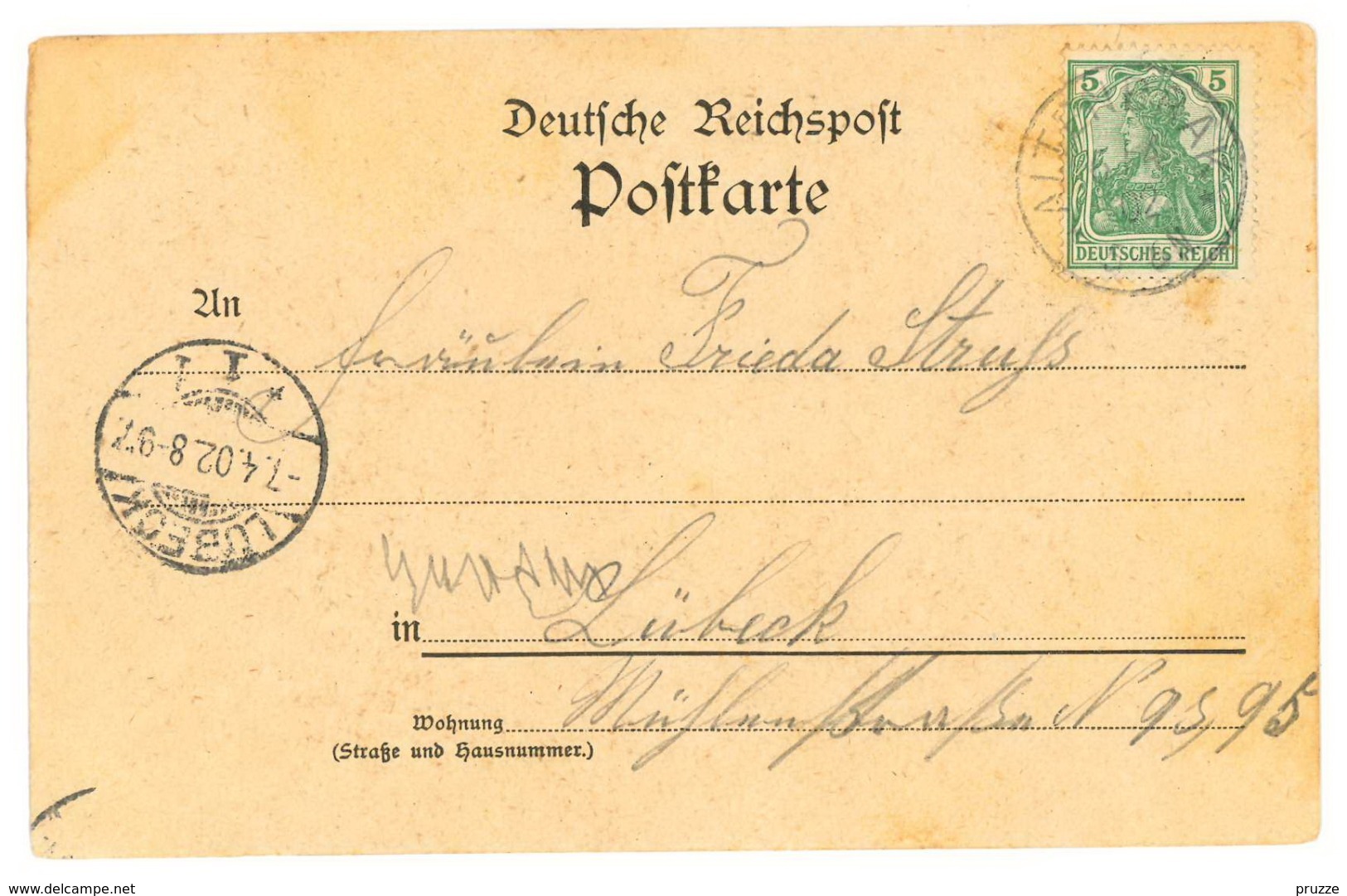 Altenbrak In Harz 1902 - Nach Lübeck - Altenbrak