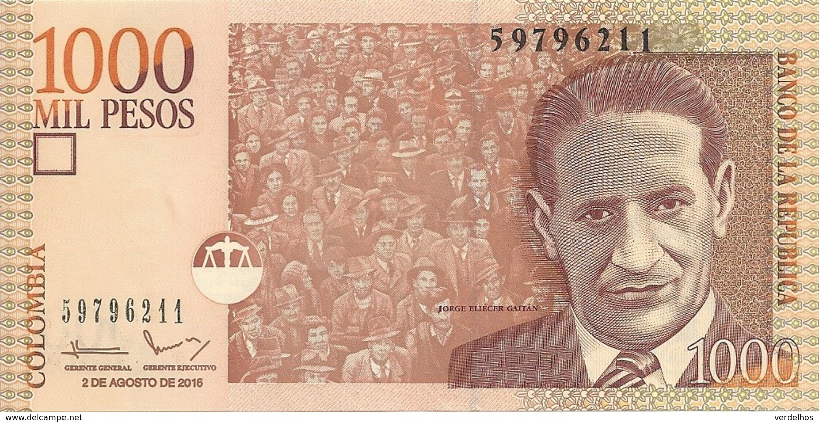 COLOMBIE 1000 PESOS 2016 UNC P 456 Q - Colombia