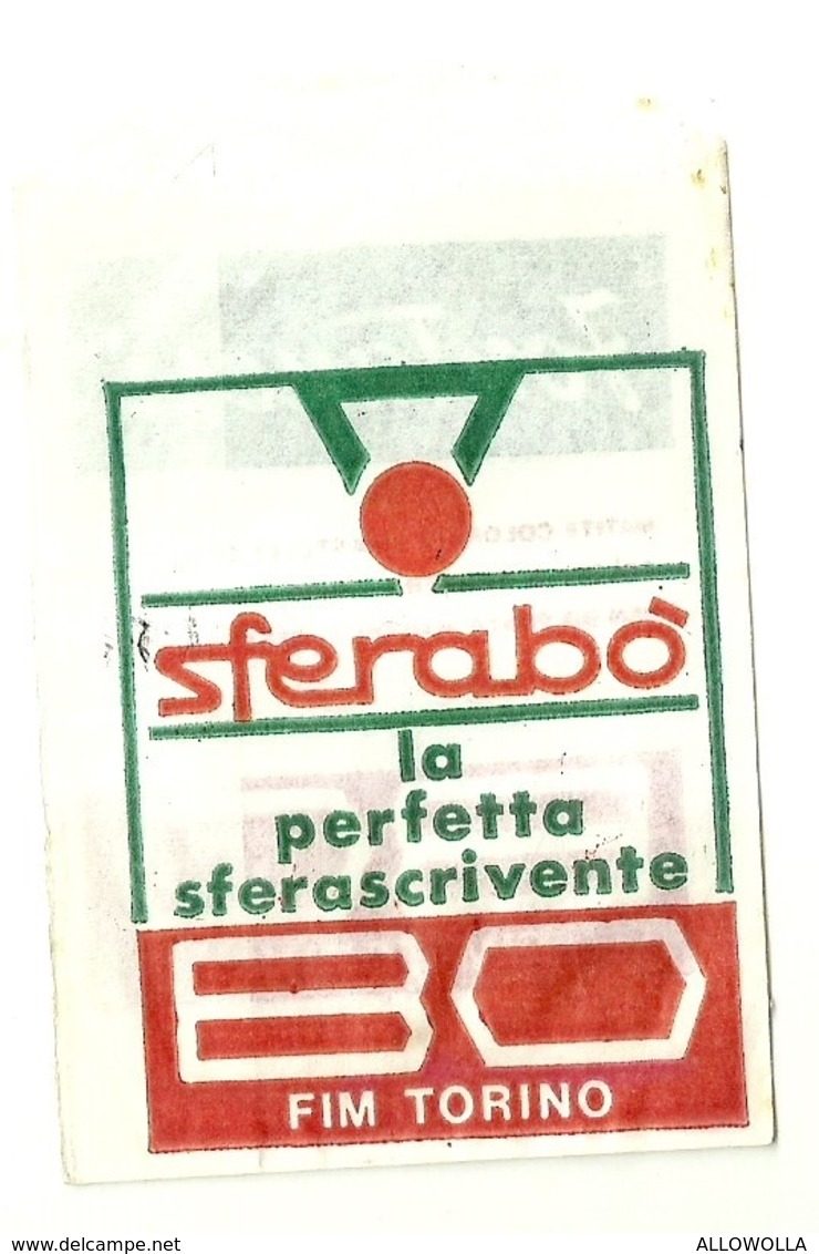 5620 "SFERABO'-LA PERFETTA SFERA SCRIVENTE-BO-FIM-TORINO-FONTANESI-MATITE-PASTELLI......"BUSTINA PUBBLICITARIA ORIGINALE - Other & Unclassified