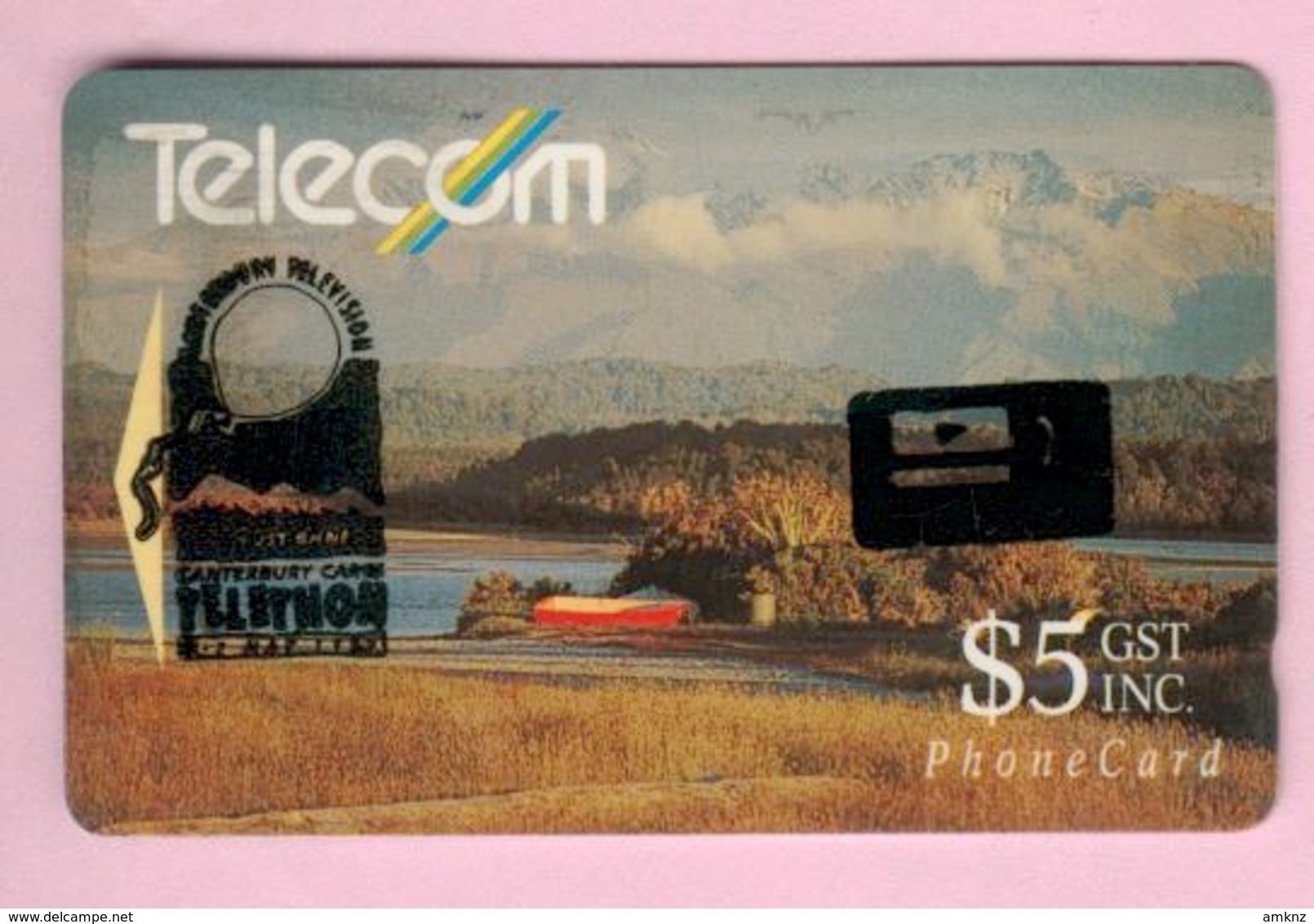 New Zealand - Private Overprint - 1993 Canterbury Telethon $5 - FU - NZ-PO-23 - Nuova Zelanda