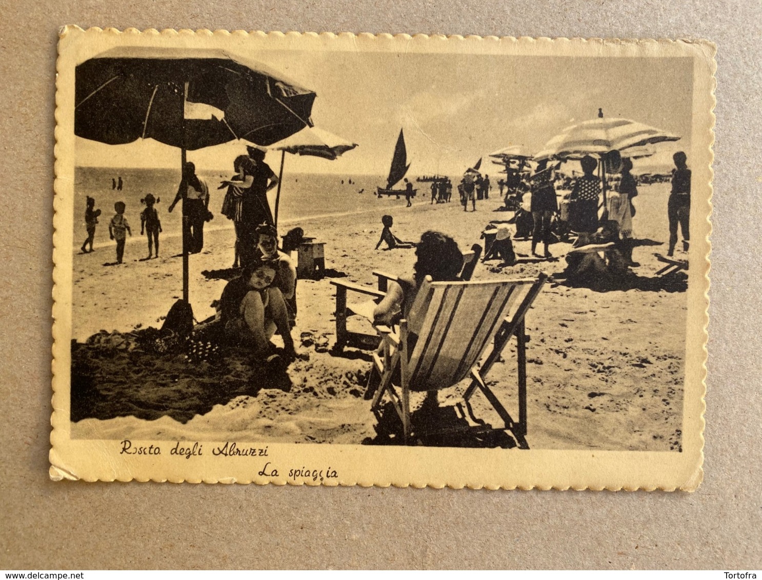 ROVETO DEGLI ABRUZZI  LA SPIAGGIA  1951 - Teramo