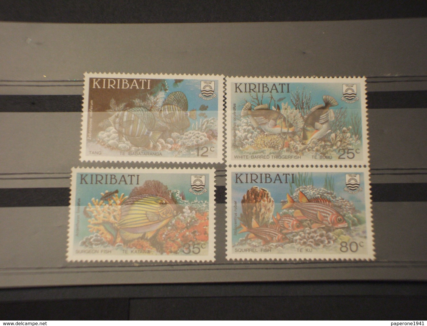 KIRIBATI - 1985 PESCI 4 VALORI - NUOVI(++) - Kiribati (1979-...)