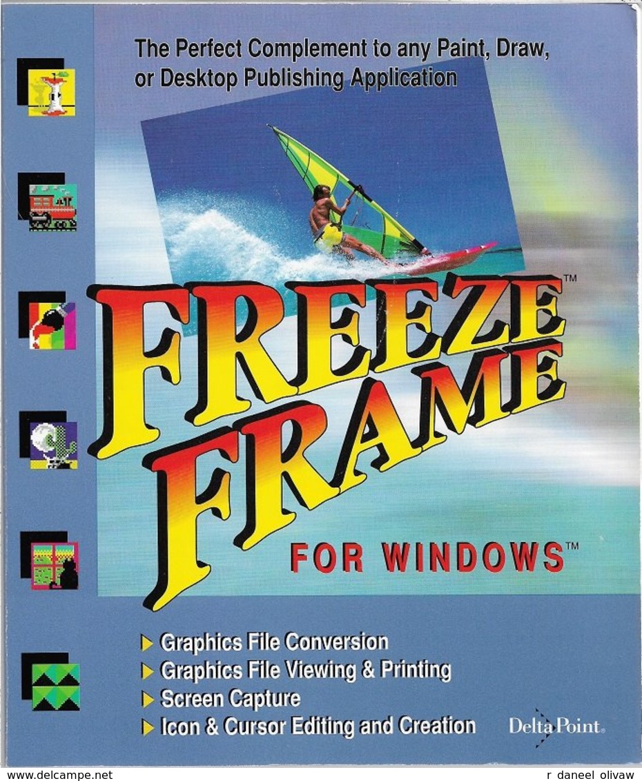 Freeze Frame Pour Windows 3.0 (DOS 4.01 Ou Supérieur), En Anglais (1992, TBE+) - Andere & Zonder Classificatie