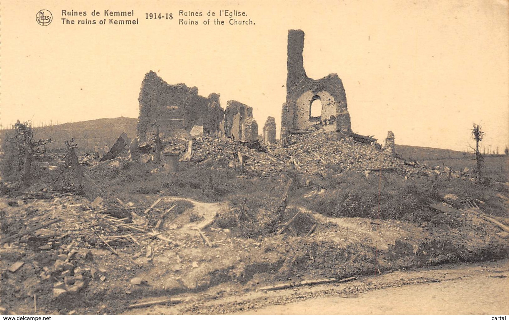 Ruines De KEMMEL - 1914-18 - Ruines De L'Eglise - Heuvelland