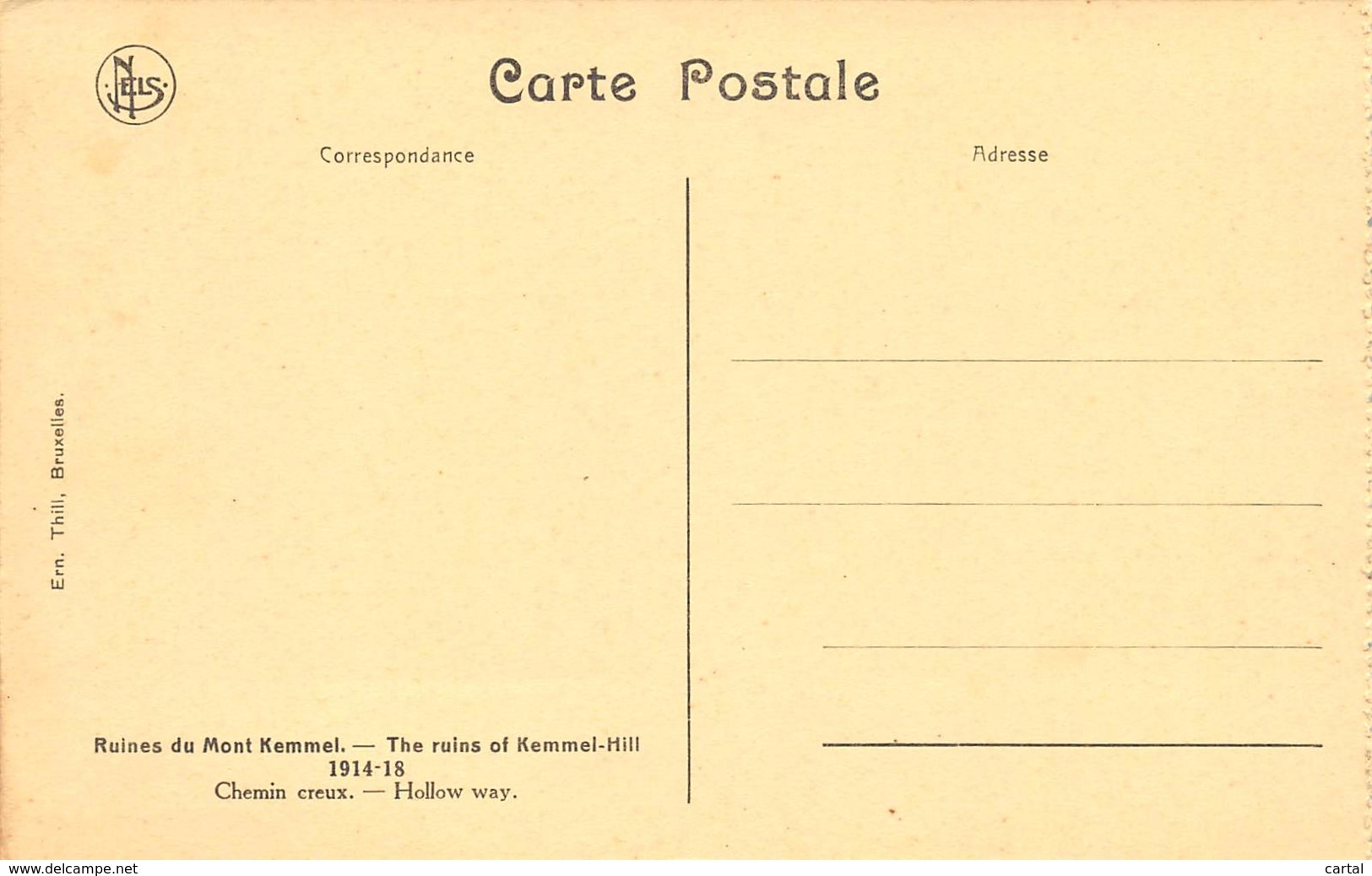 Ruines Du Mont Kemmel - 1914-18 - Chemin Creux - Heuvelland