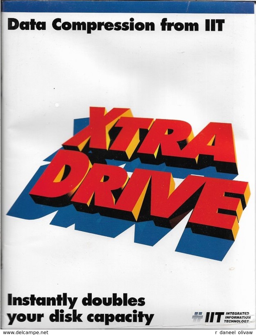 XtraDrive Pour DOS 3, 4 Et 5, Et Windows 3, En Anglais (1992, TBE+) - Altri & Non Classificati