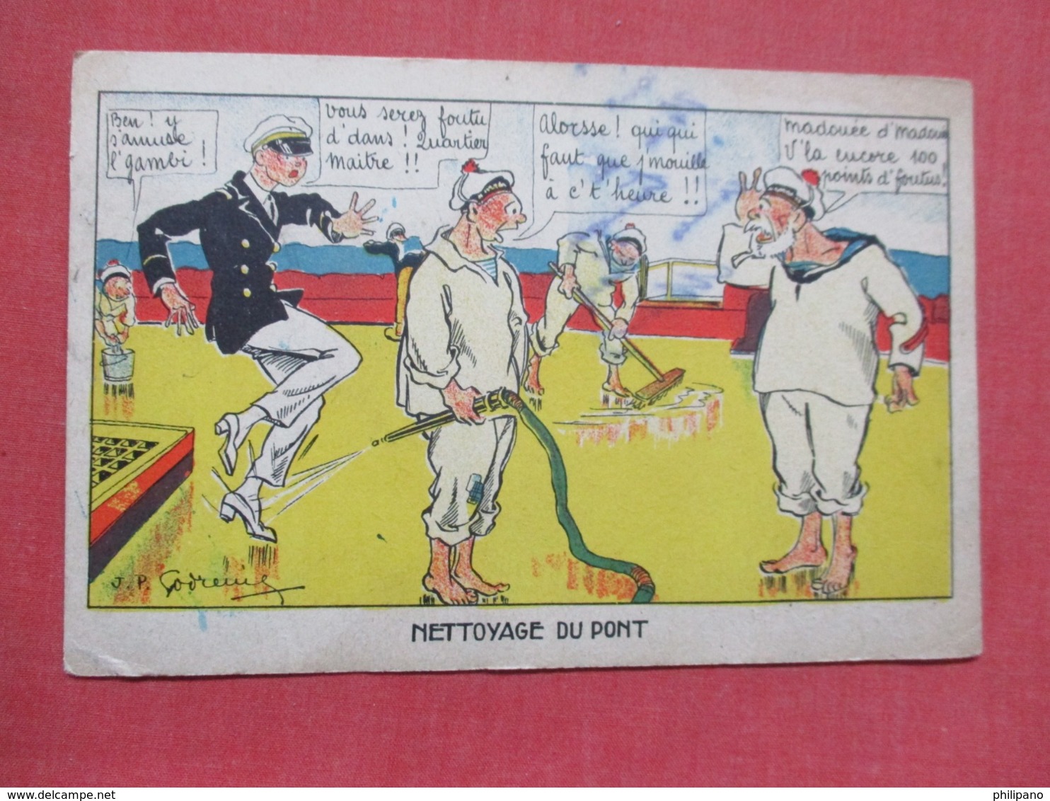 Signed Artist     French Military Humor   Ref 3678 - Humour