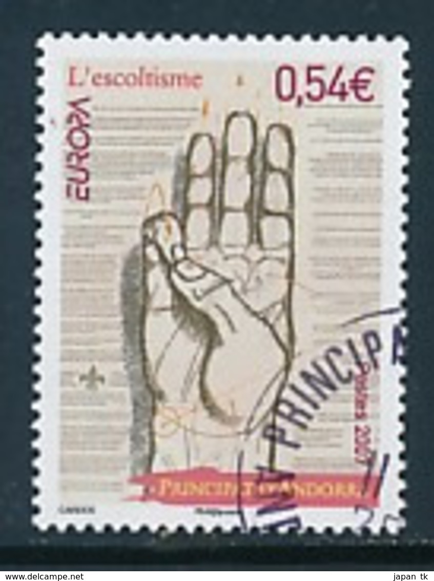 ANDORRA (franz. Post ) Mi.Nr. 661 Pfadfinder - 2007- Used - 2007