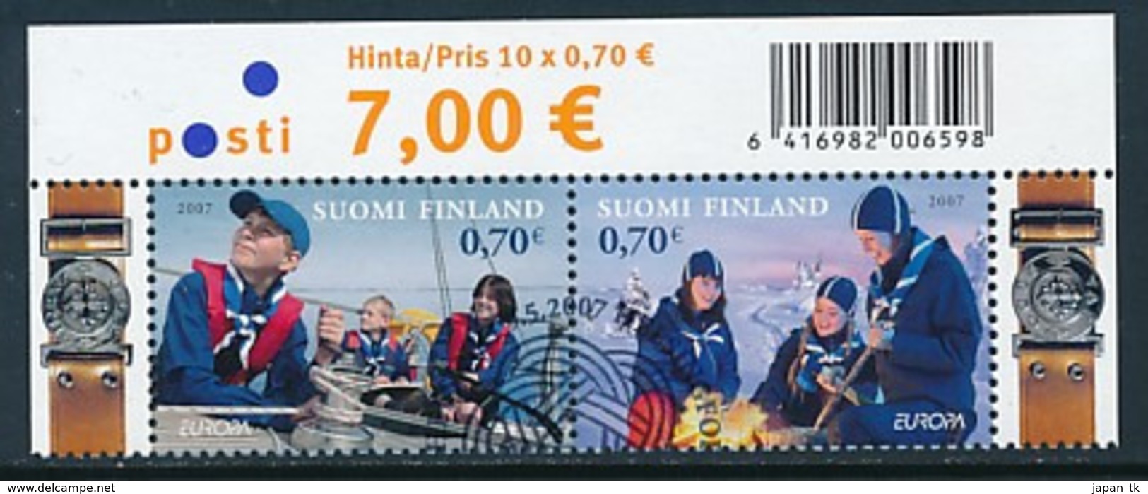 FINNLAND  Mi.Nr. 1847-1848  Pfadfinder - 2007- Used - 2007