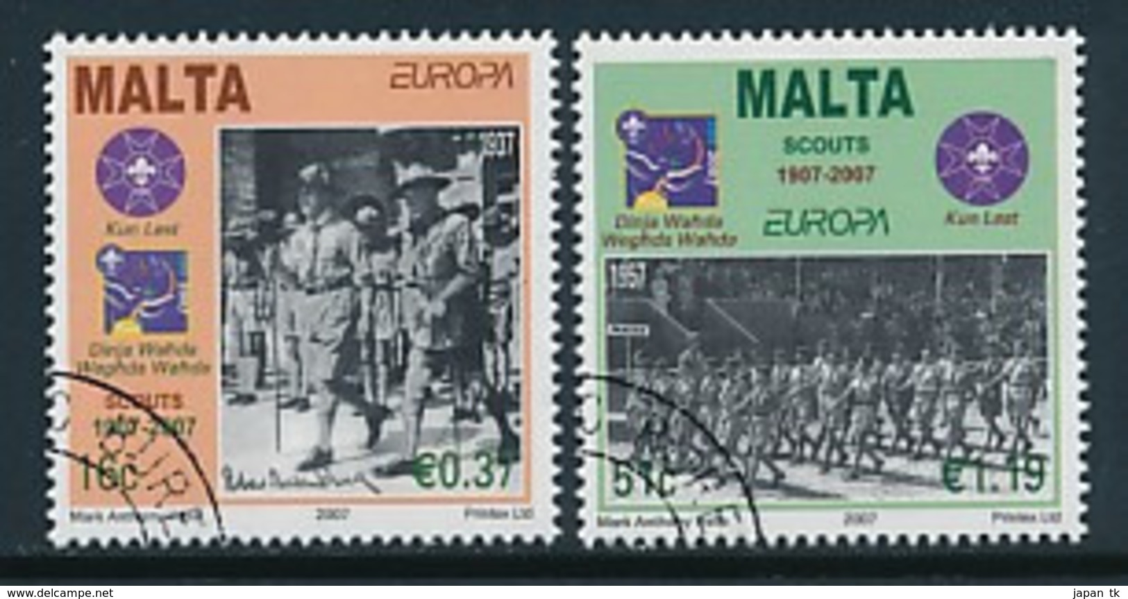 MALTA Mi.Nr. 1514-1515  Pfadfinder - 2007- Used - 2007