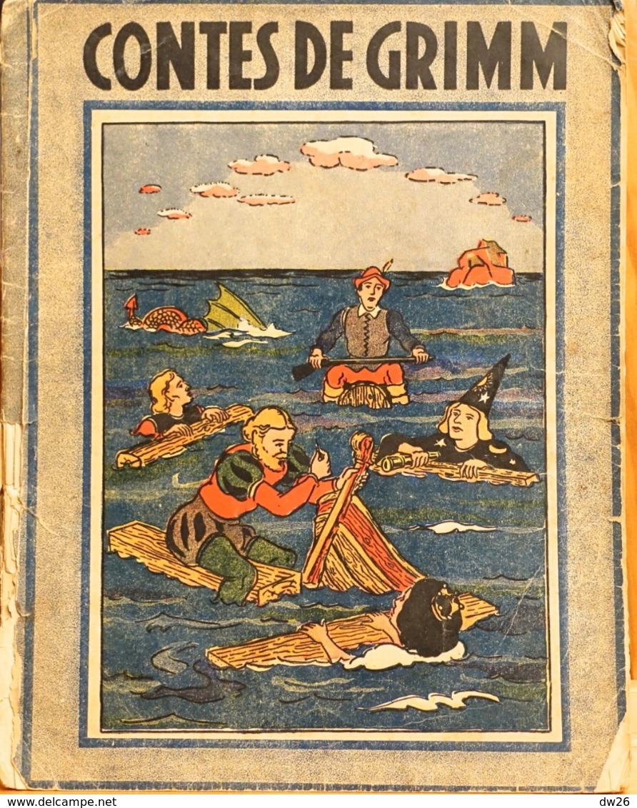 Contes De Grimm: Les Quatre Frères Adroits, Jean Et Les Brigands, Illustration De Wanner, Librairie Gründ Paris - Sprookjes