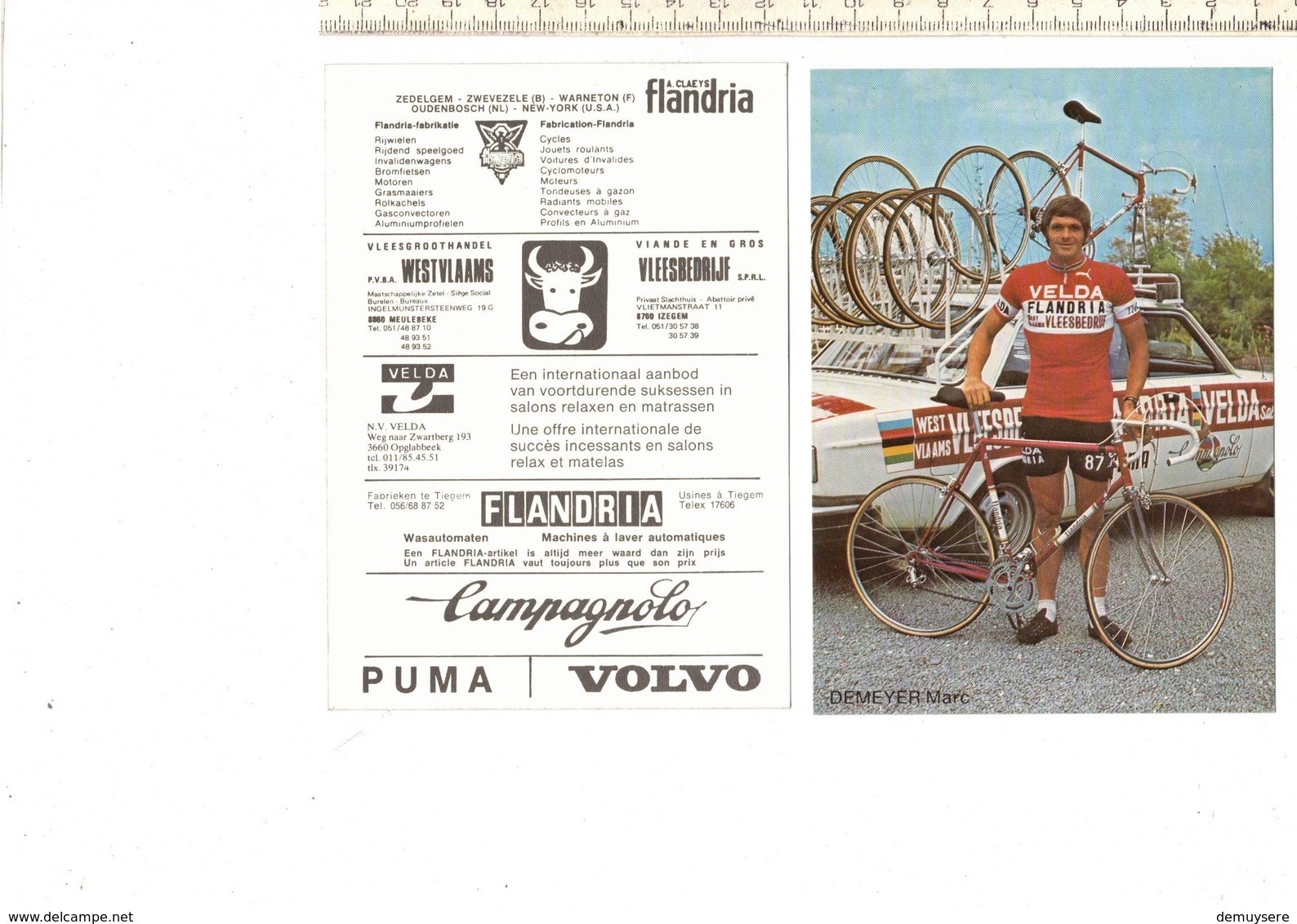 639 - CYCLISME - WIELRENNEN - DEMEYER MARC - FLANDRIA - Cyclisme