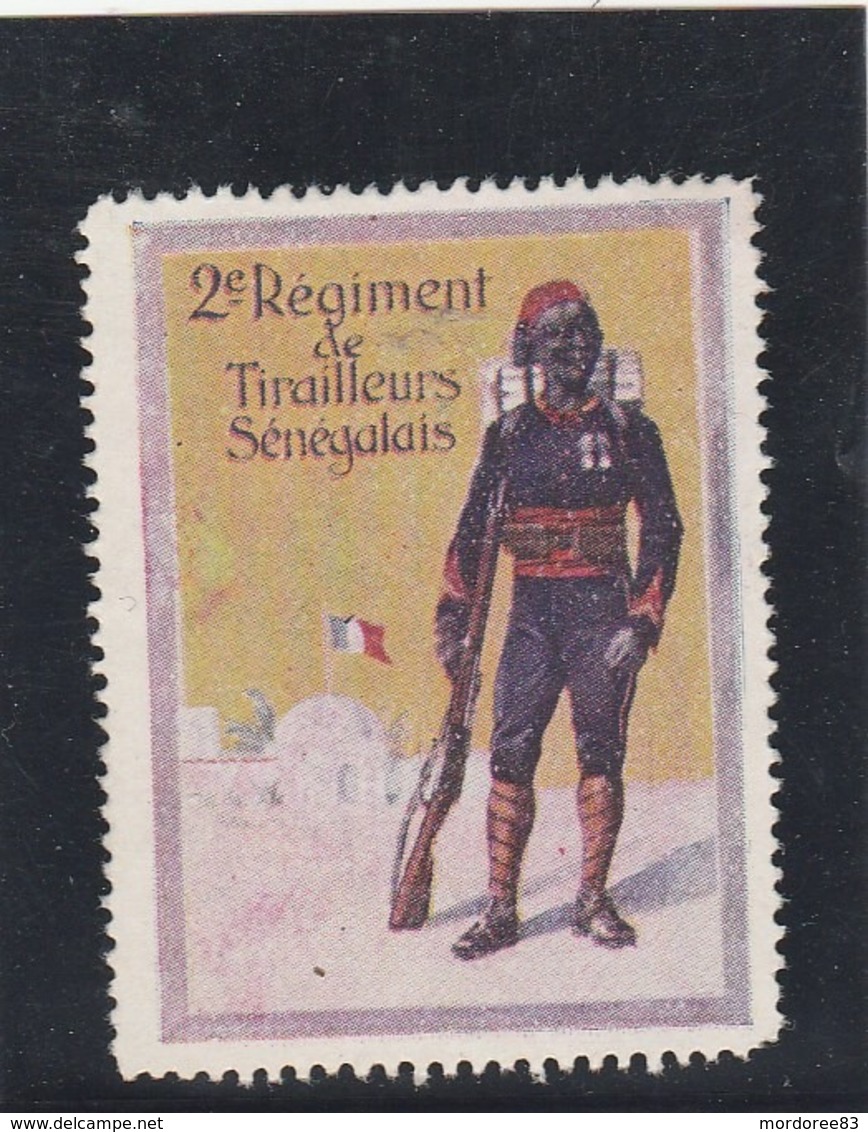 Vignette DELANDRE - 2 ème Régiment De Tirailleurs Sénégalais - Vignette Militari