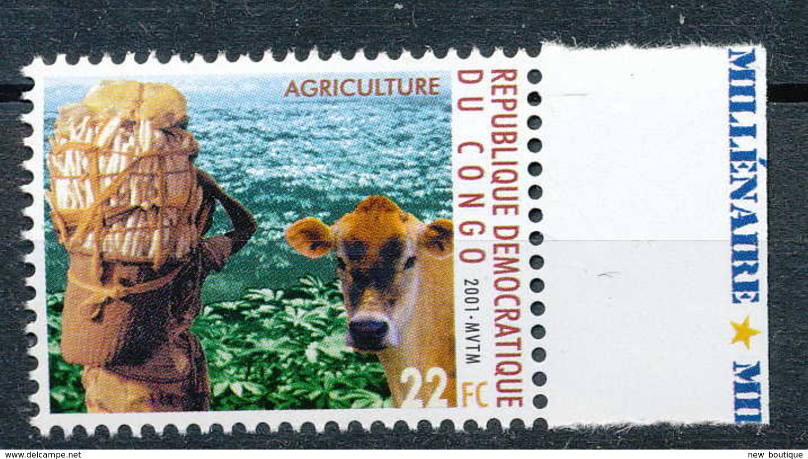 NB - [810416]TB//**/Mnh-RD CONGO 2001 - N° 1903, Vache, Animaux, Agriculture.SNC. - Agriculture