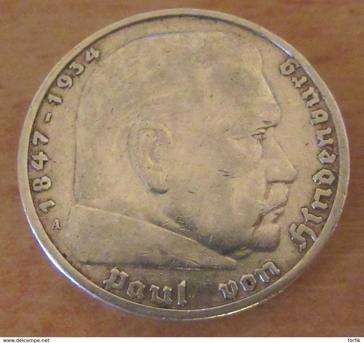 Allemagne / 3e Reich - Monnaie 5 Reichsmark Hindenburg 1935 A En Argent - TTB / SUP - 5 Reichsmark