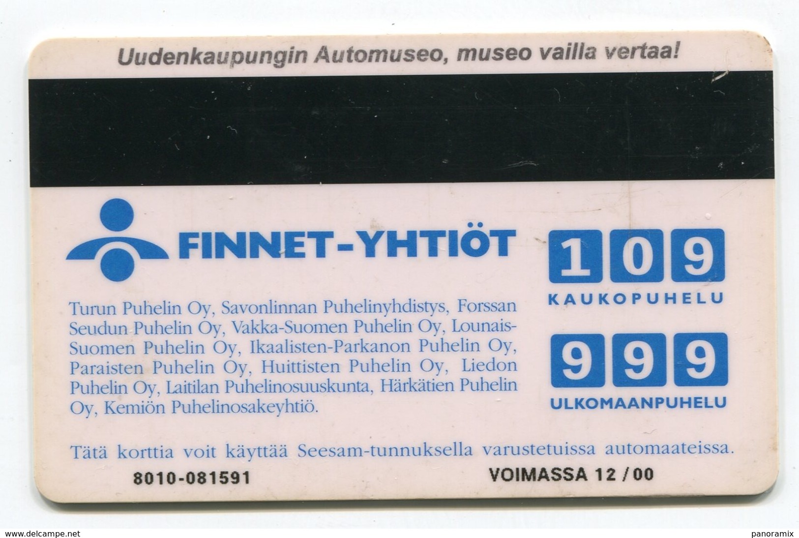 Telecarte °_ Finlande-moto Norton350 Cc-1936-10 Mk- R/V 1591 - Finnland