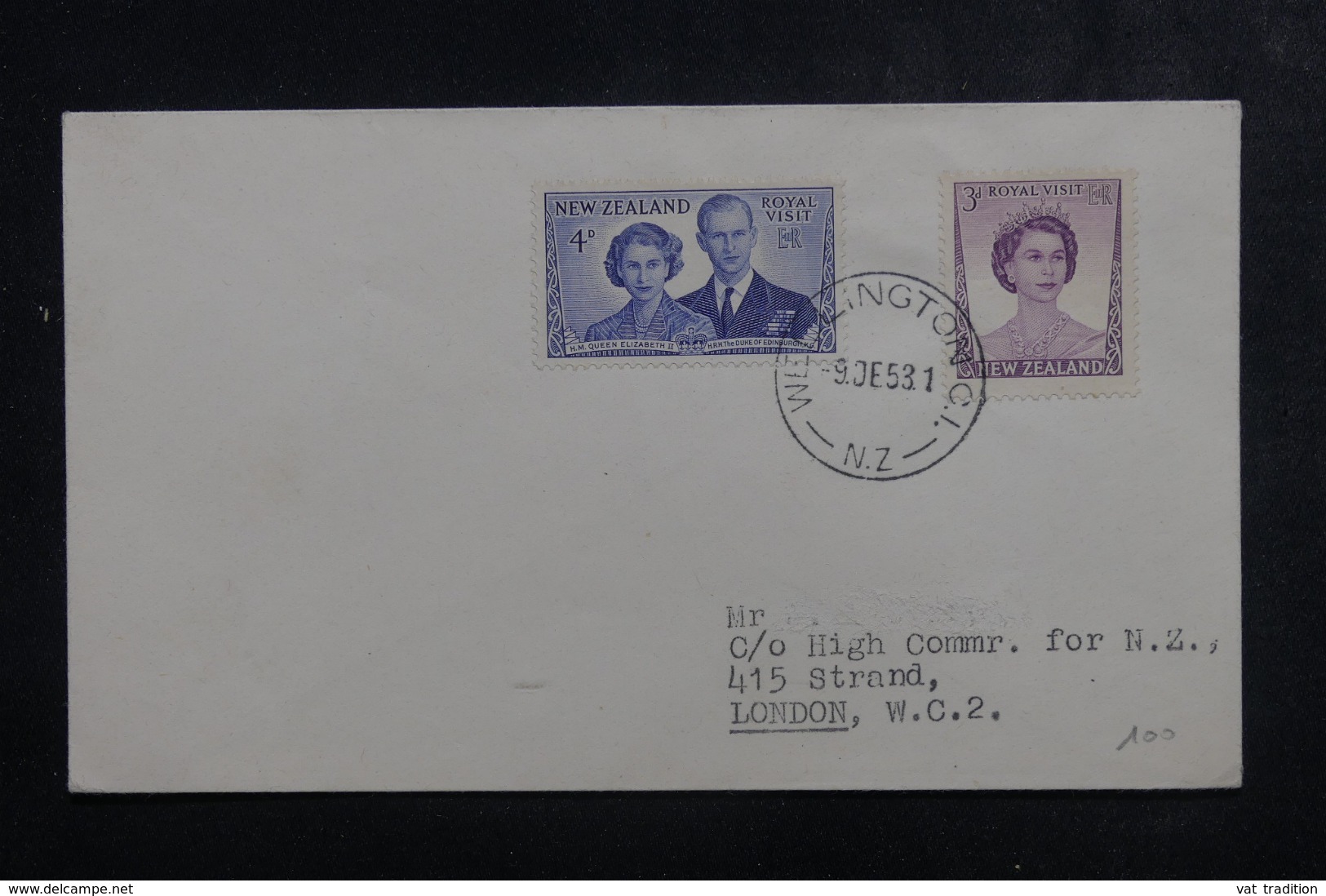 NOUVELLE ZÉLANDE - Enveloppe De Wellington Pour Londres En 1953, Affranchissement Plaisant - L 44706 - Storia Postale