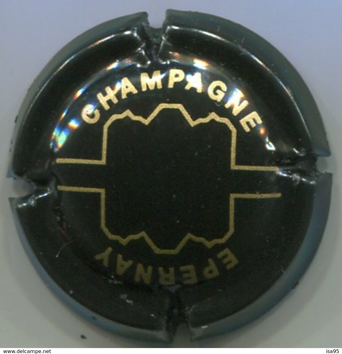 CJ-CAPSULE-CHAMPAGNE EPERNAY N°10 Noir & Or - Epernay