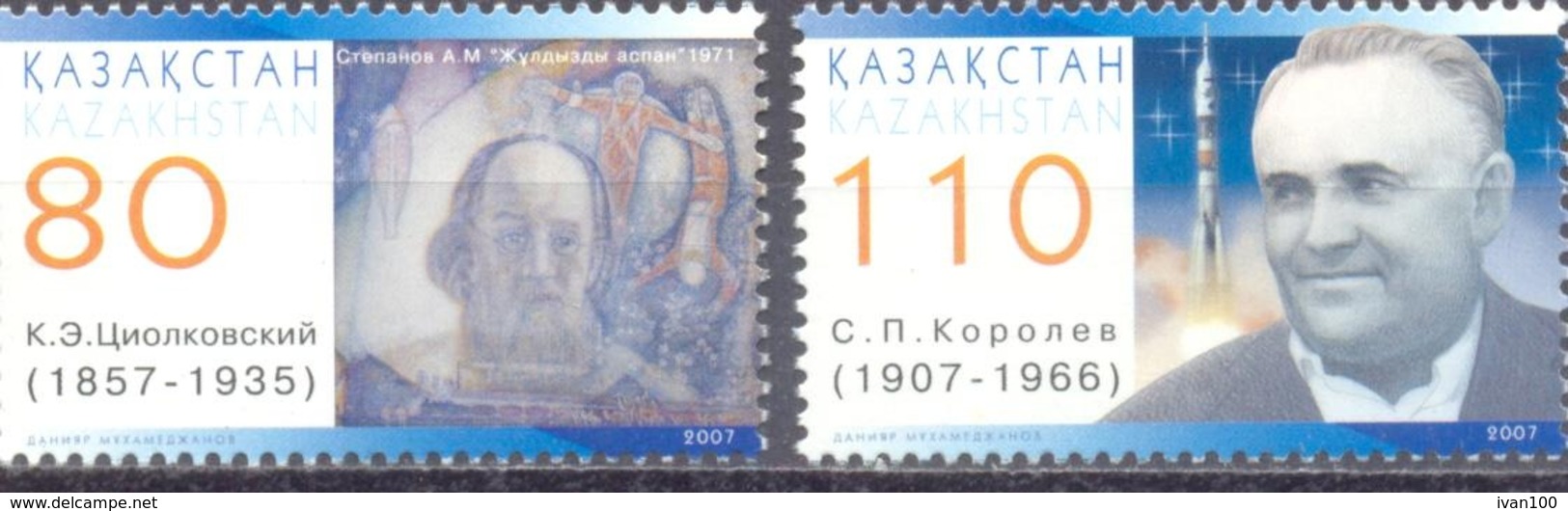 2007. Kazakhstan, Cosmonautics Day, 2v,  Mint/** - Kazakhstan