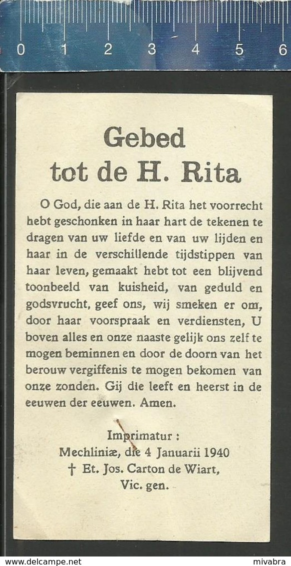 GEBED TOT DE HEILIGE RITA  ( AR  Z/299 ) - Religion & Esotericism