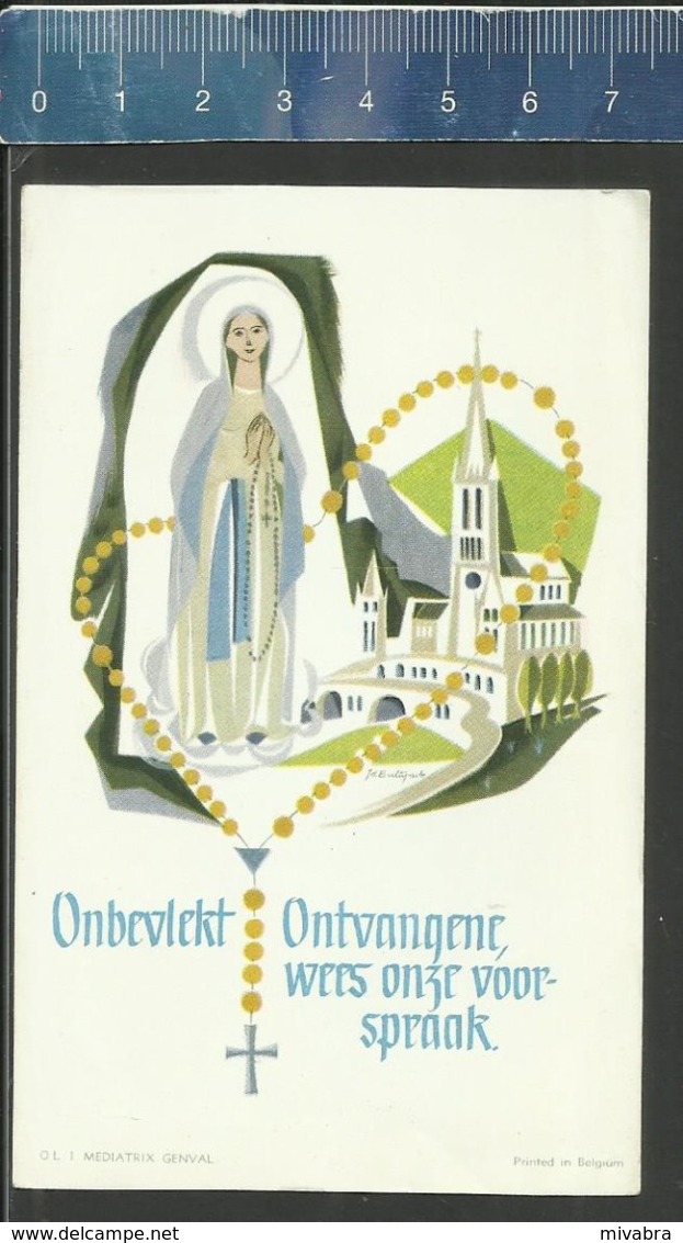 ONBEVLEKT ONTVANGENE WEES ONZE VOORSPRAAK - OLV LOURDES - GEBED VAN Z. H. DE PAUS - Religion & Esotericism