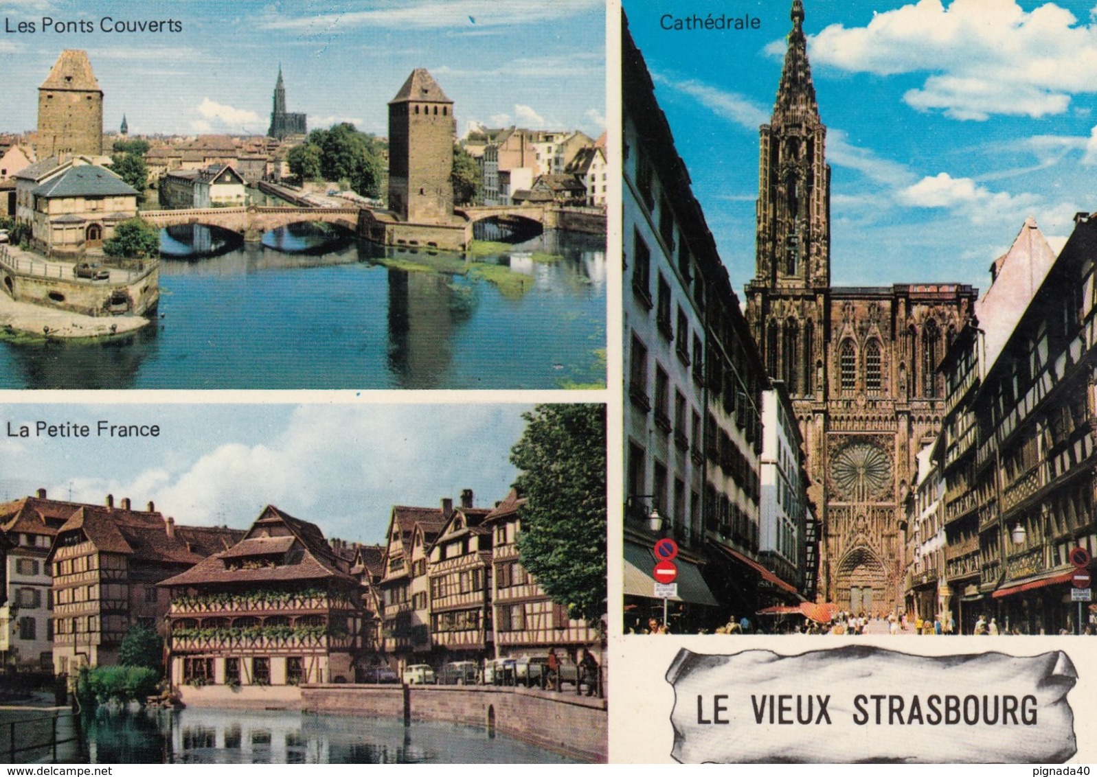 Cp , 67 , STRASBOURG , La Vieille Ville , Multi-Vues - Strasbourg