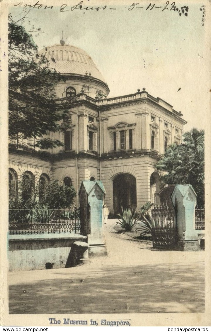 Singapore, The Museum (1922) Postcard - Singapore