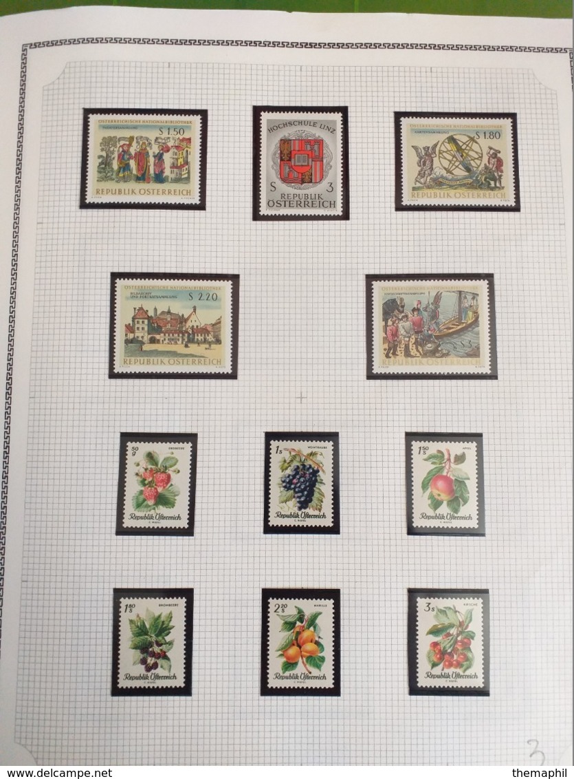 Lot N° TH.1051 AUTRICHE Collection 1966 / 1986  Neufs ** - Collections (en Albums)